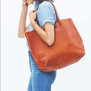 Madewell Brown Leather Tote